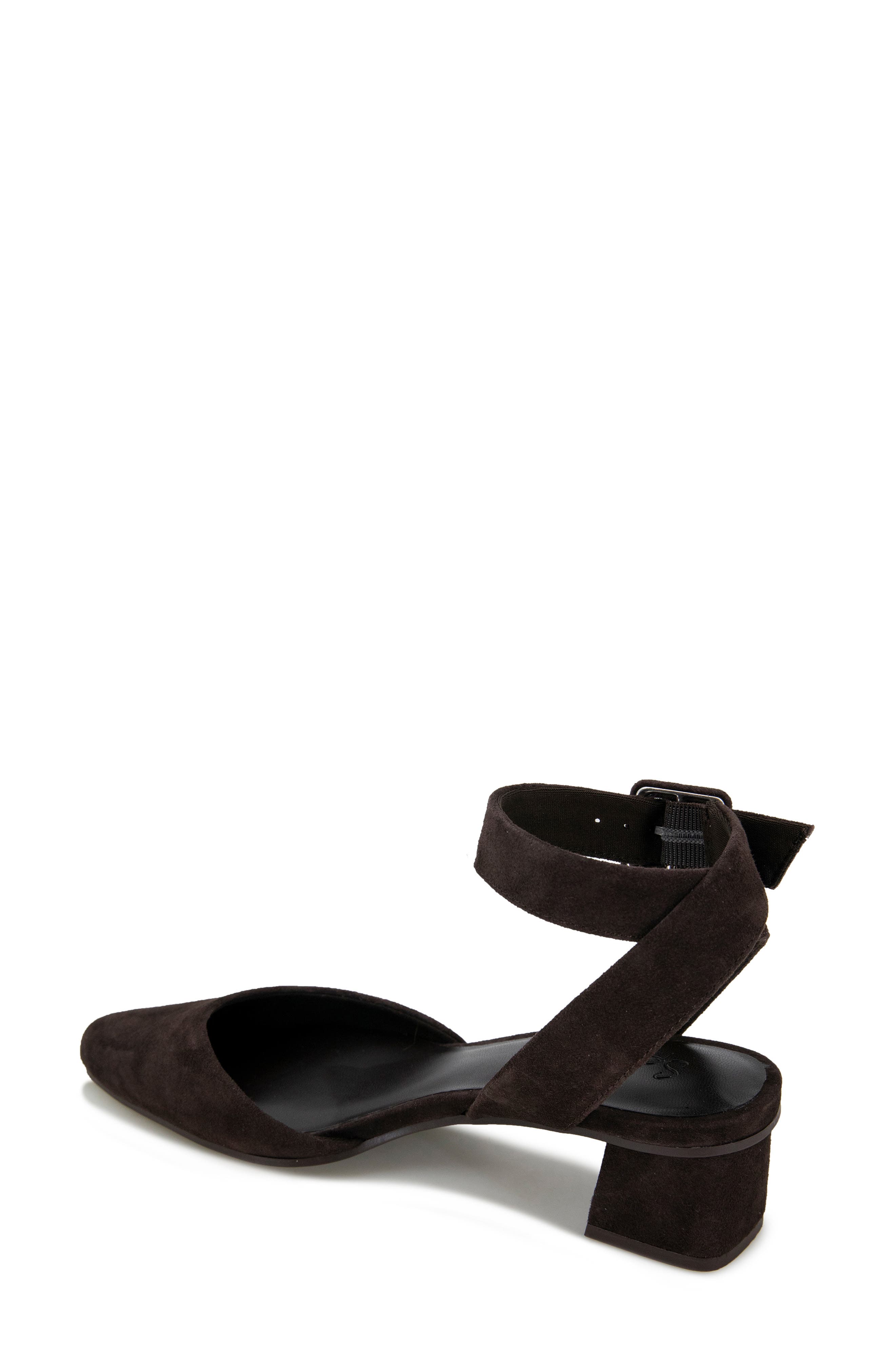 Splendid Lisetta Pointed Toe Ankle Wrap Pump, Alternate, color, Dark Chocolate