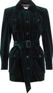 Saint Laurent Belted Cotton Velveteen Jacket