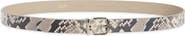 Vince Snake Embossed Leather Belt