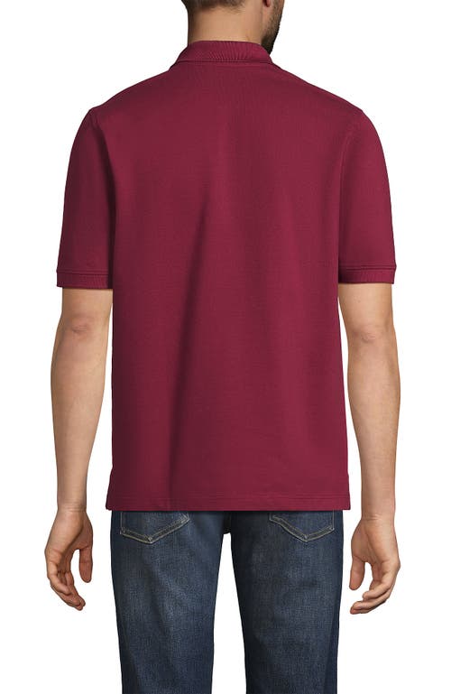 Lands' End Short Sleeve Comfort-first Mesh Polo Shirt In Burgundy Spritz