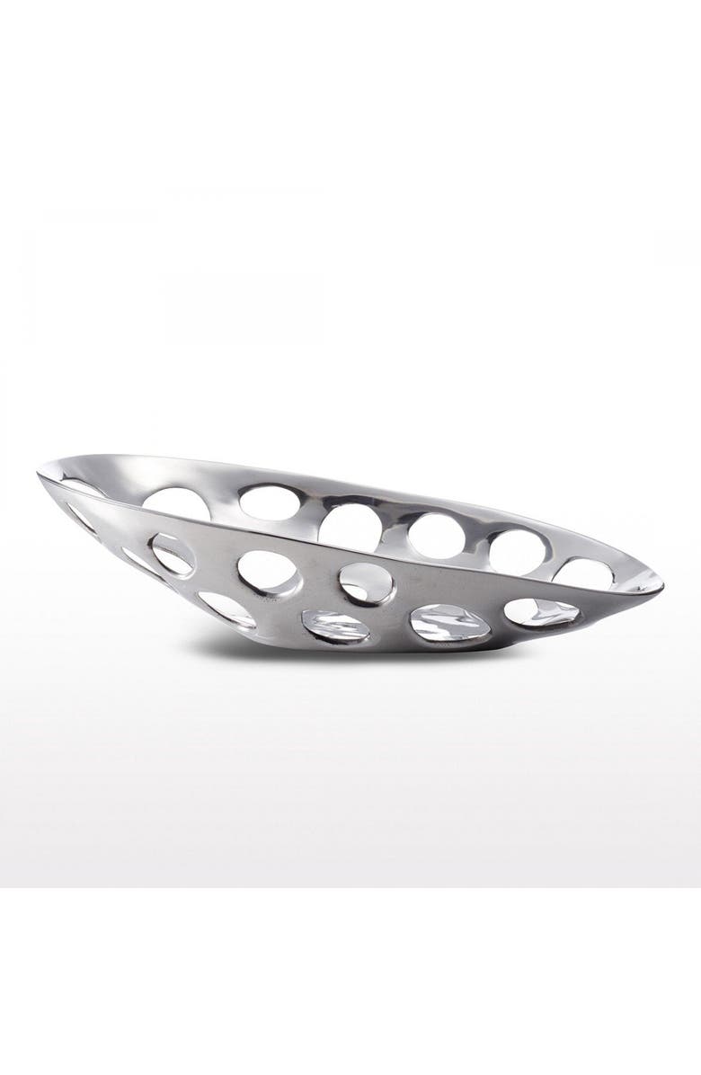 Lunares Passage Long Bowl, Main, color, Silver