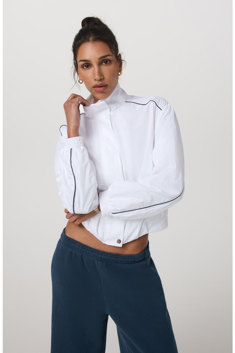 Eaton Fitness Jacket, Alternate, color, WHITE