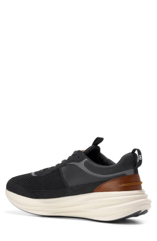 Cole Haan Øriginalgrand Quadstreak Running Shoe In Black/british Tan/ivory