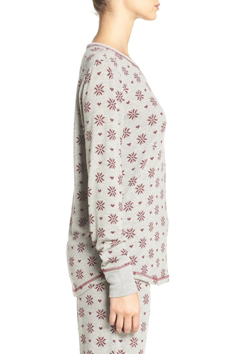 PJ Salvage Peachy Jersey Top, Alternate, color, Heather Grey