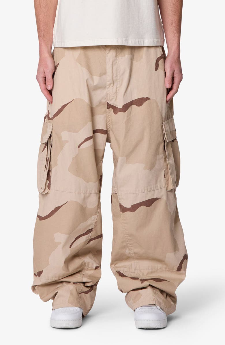 mnml Mega Baggy Cargo Pants, Main, color, Desert Camo