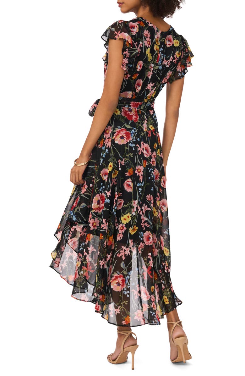 Vince Camuto Floral Print Chiffon Maxi Dress, Alternate, color, 