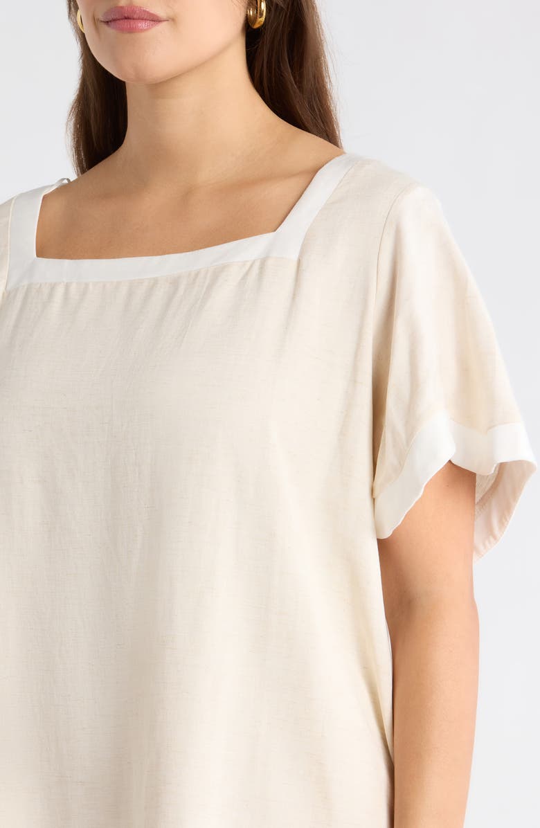 SUGARLIPS Gizelle Scallop Shift Minidress, Alternate, color, Natural