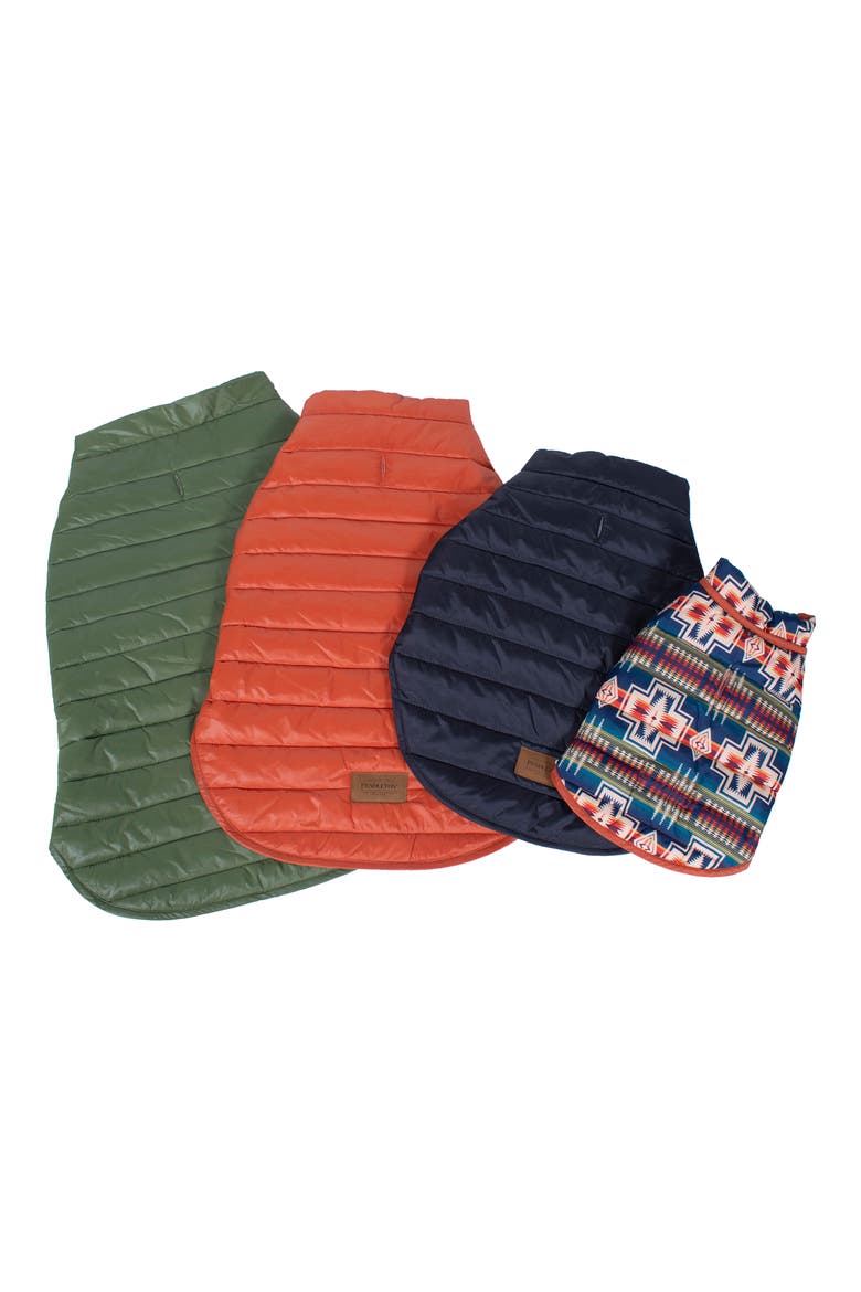 Puffer Dog Coat, Alternate, color, CENTURY HARDING - OCHRE