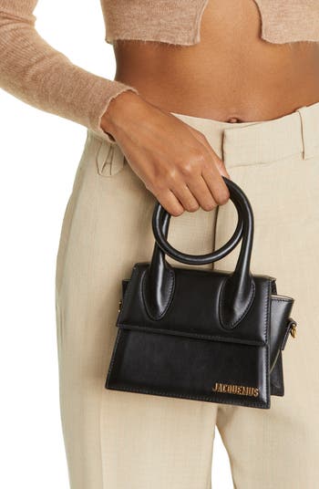 Le Chiquito Noeud Leather Crossbody Bag