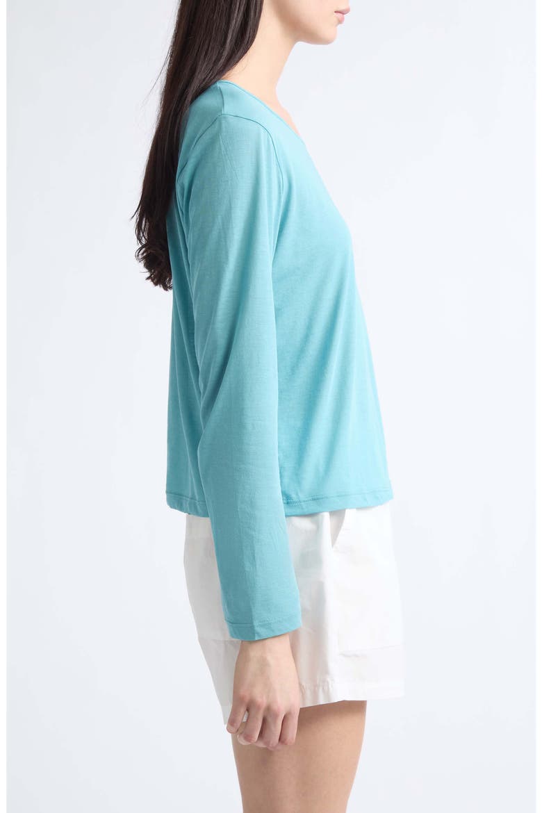 Milo Long Sleeve Cotton Jersey T-Shirt, Alternate, color, SKYE