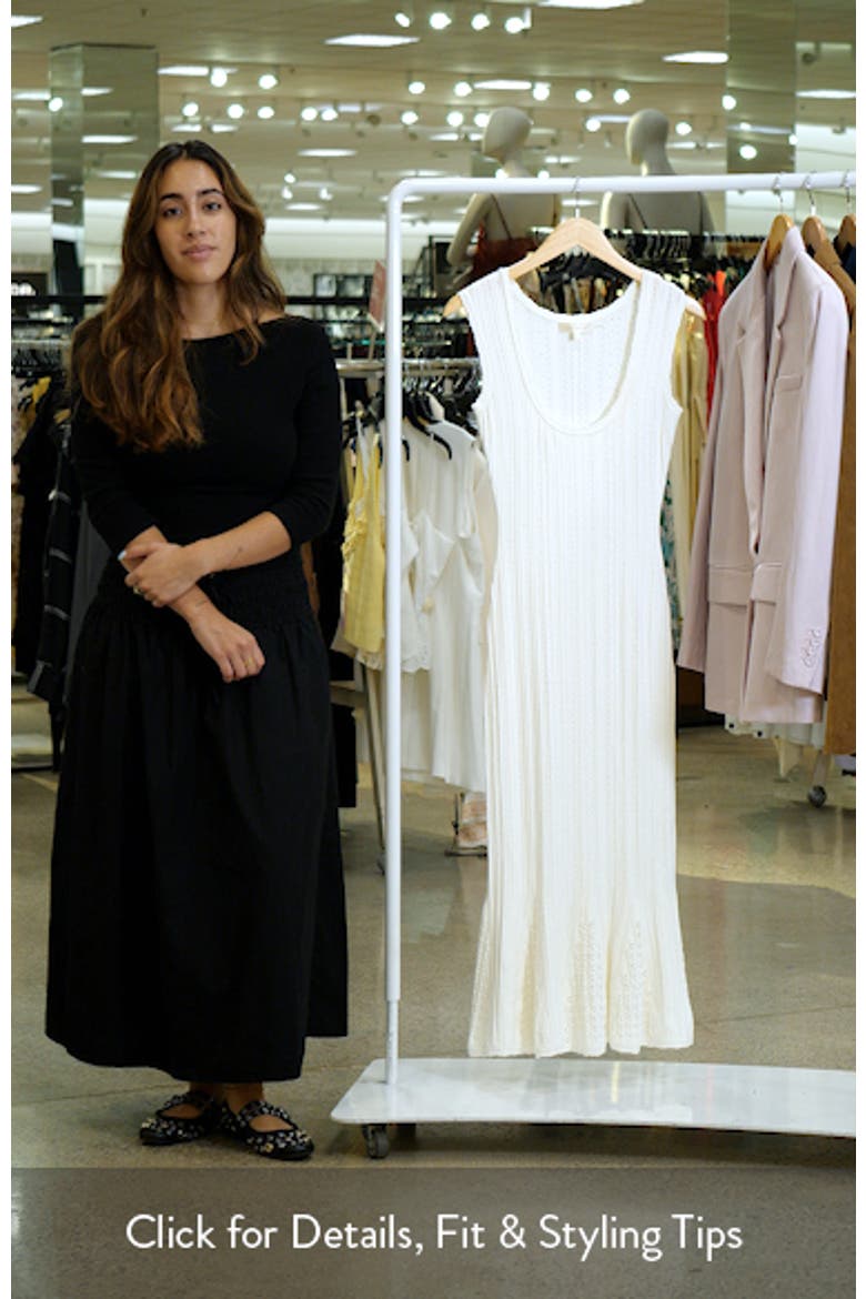 Tayleen Pointelle Knit Midi Dress video