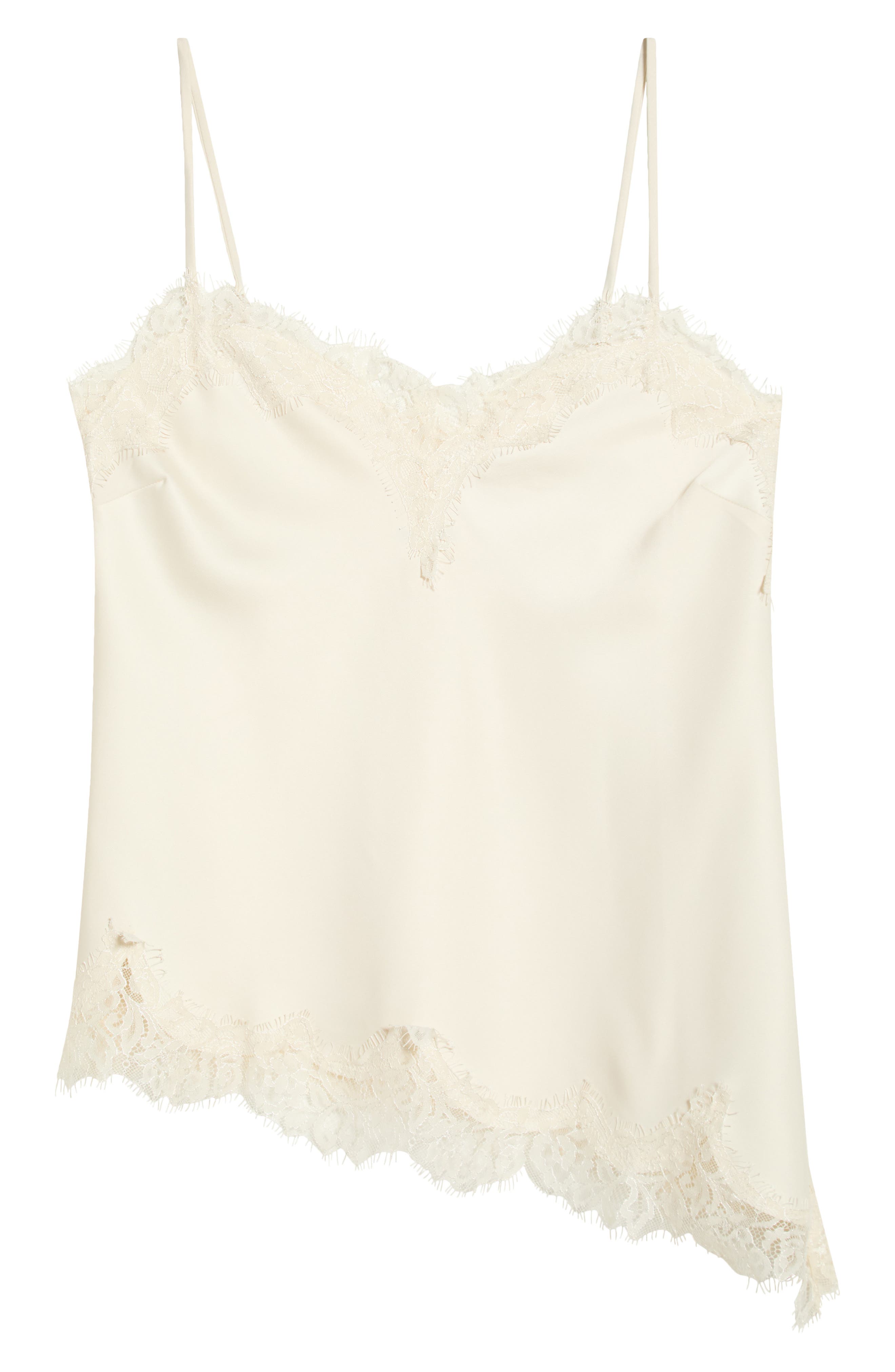 Open Edit Lace Trim Satin Camisole (Women) | Nordstrom