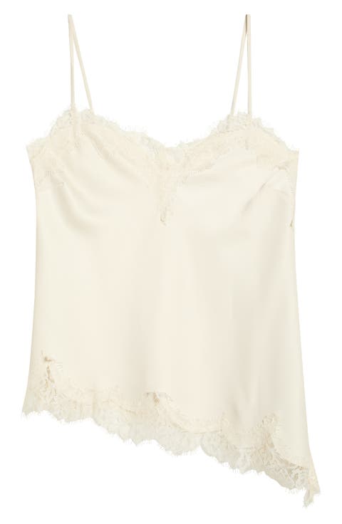 Lace Trim Satin Camisole