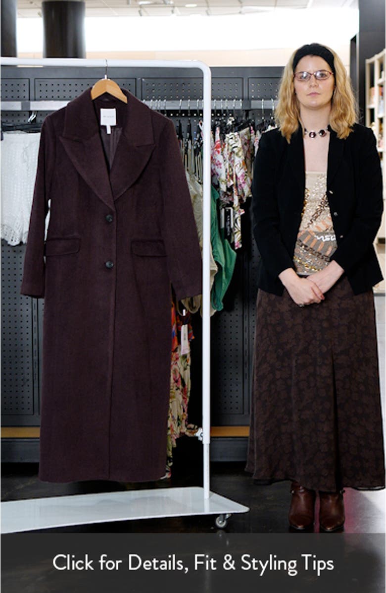 Strong Shoulder Hourglass Single Breasted Coat, sales video thumbnail