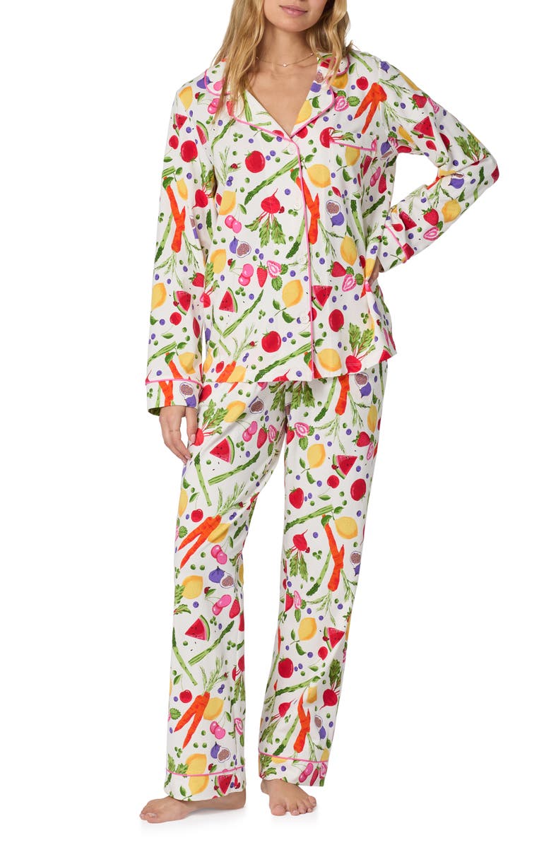 BedHead Pajamas Stretch Cotton Jersey Pajamas, Main, color, Organic Garden