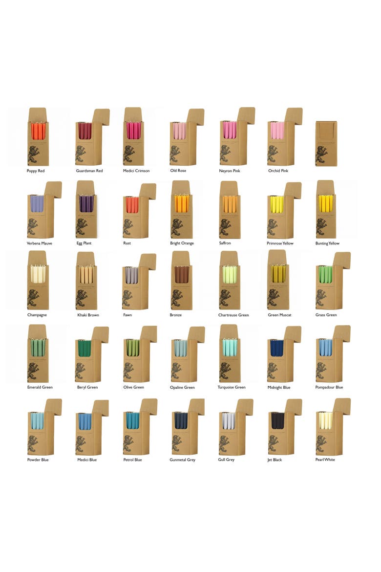 Dinner Candles - Set of 25, Alternate, color, Beryl Green