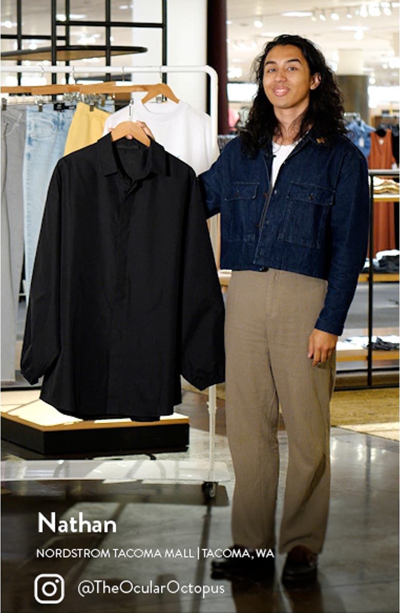 Oversize Button-Up Shirt Jacket, sales video thumbnail