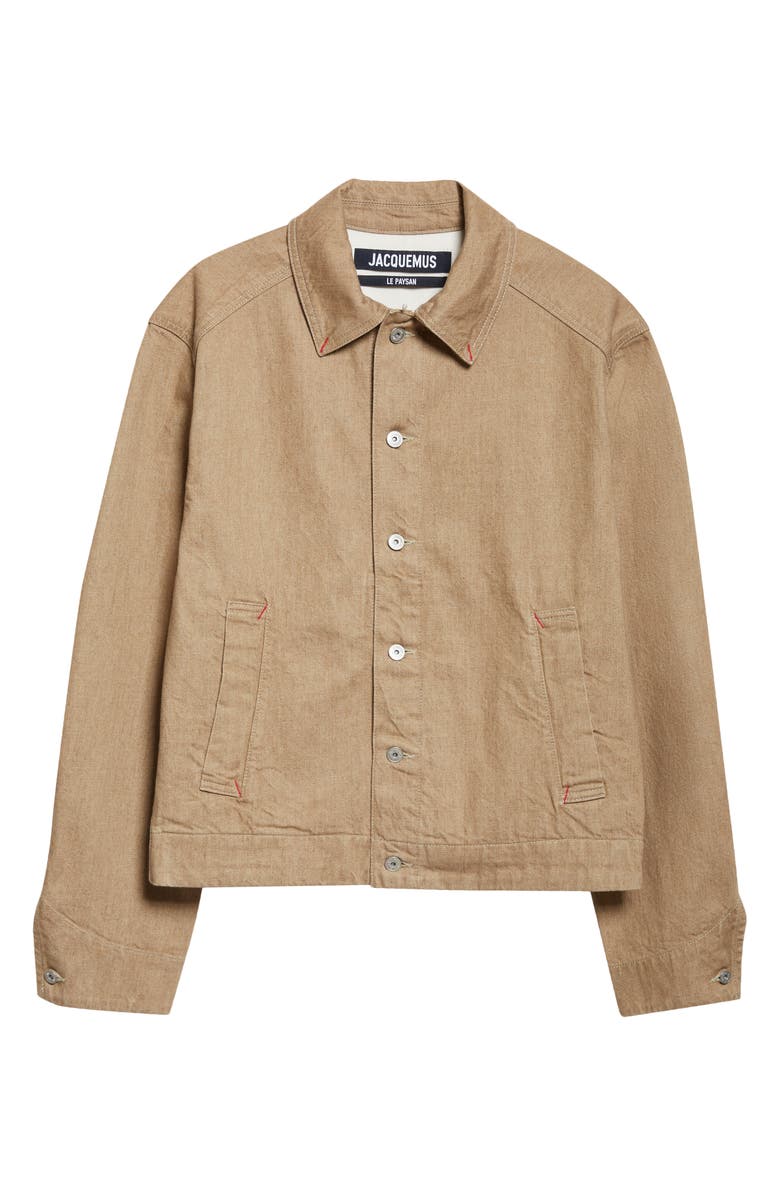 Jacquemus La Vest Mirada de Nîmes Denim Jacket, Main, color, Beige