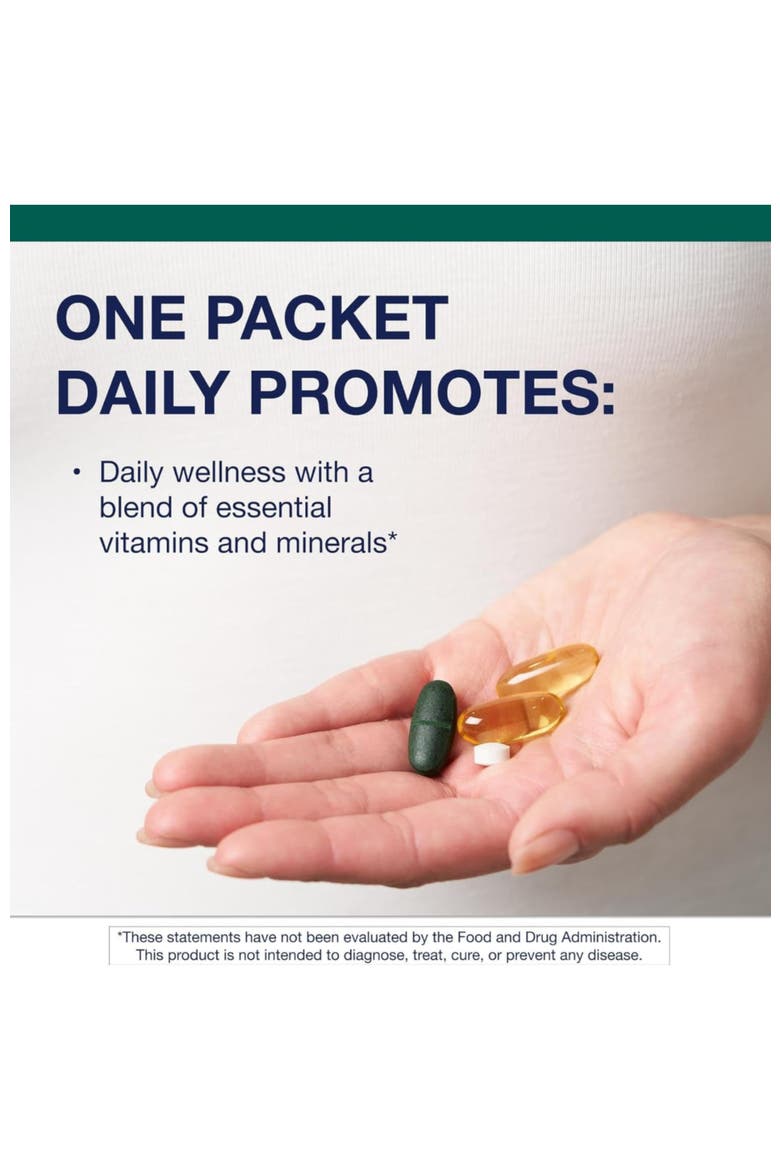 Wellness Essentials Daily Multivitamin and Omega-3 Supplement Packs 30 Packets, Alternate, color, None