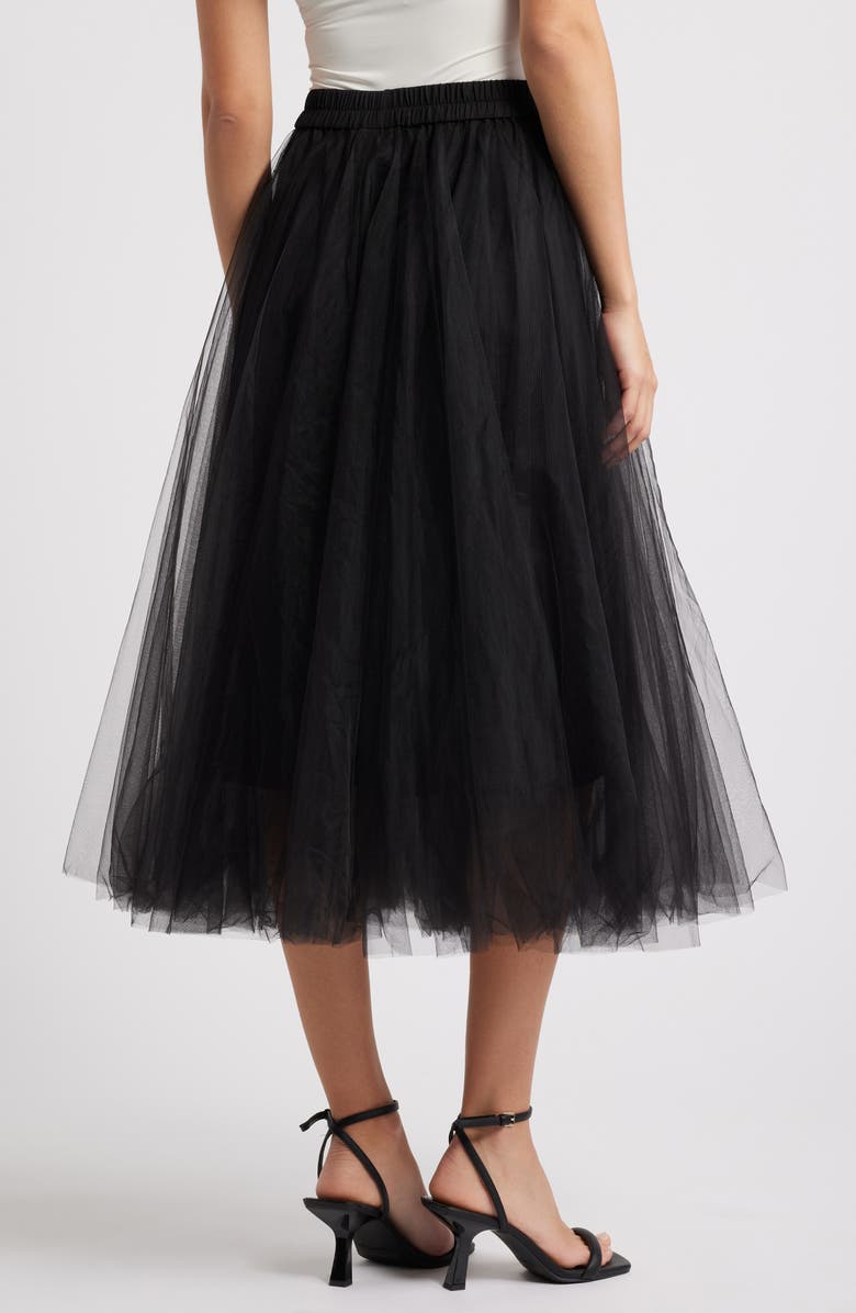 Masai Copenhagen Scarlet Tulle Maxi Skirt, Alternate, color, 