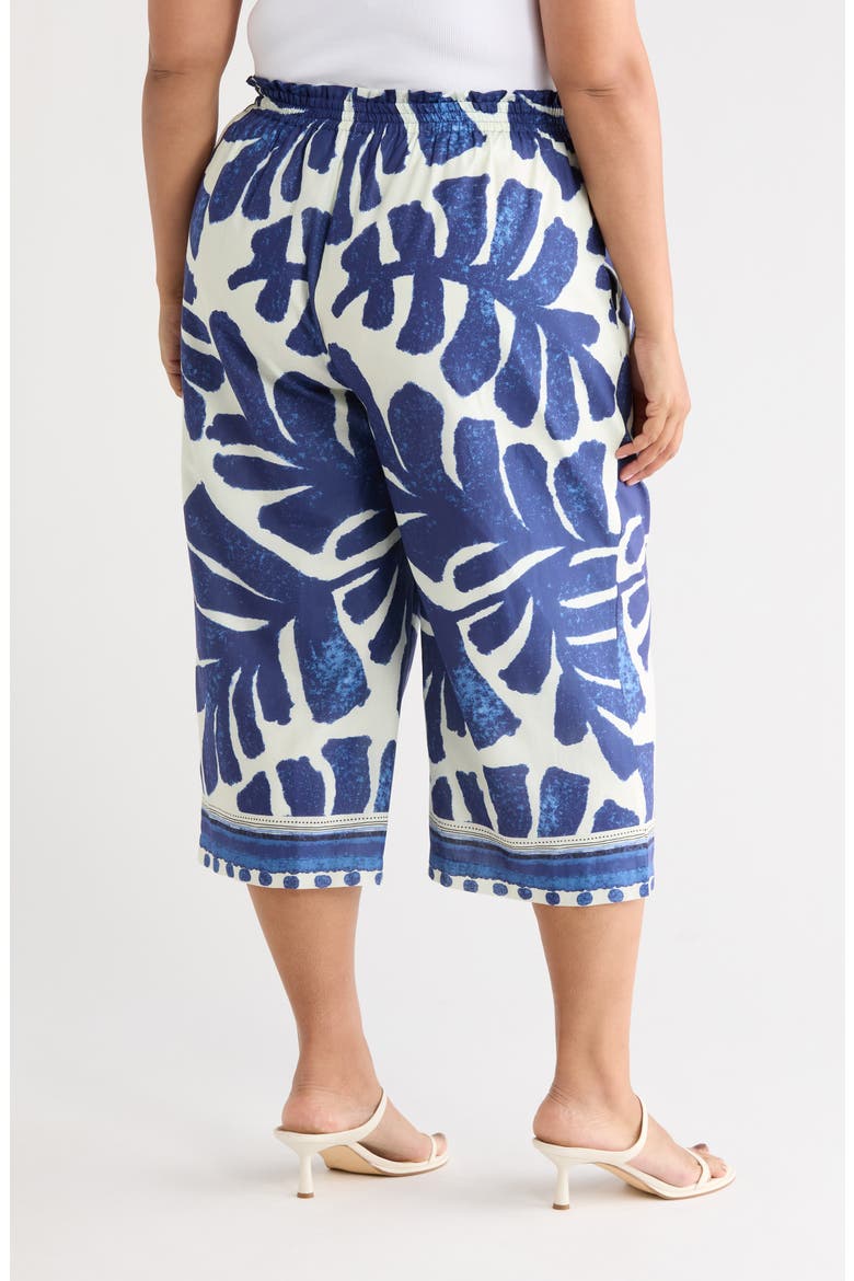 Print Wide Leg Pants, Alternate, color, NAVY