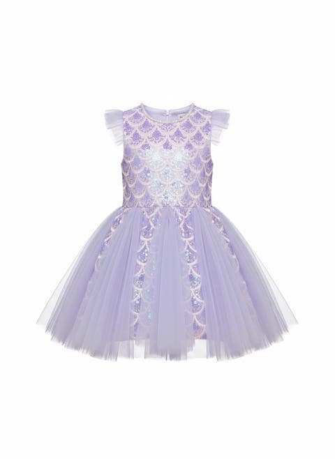 Seaside Shimmer Mermaid Tulle Dress (Toddler, Little Kid & Big Kid)