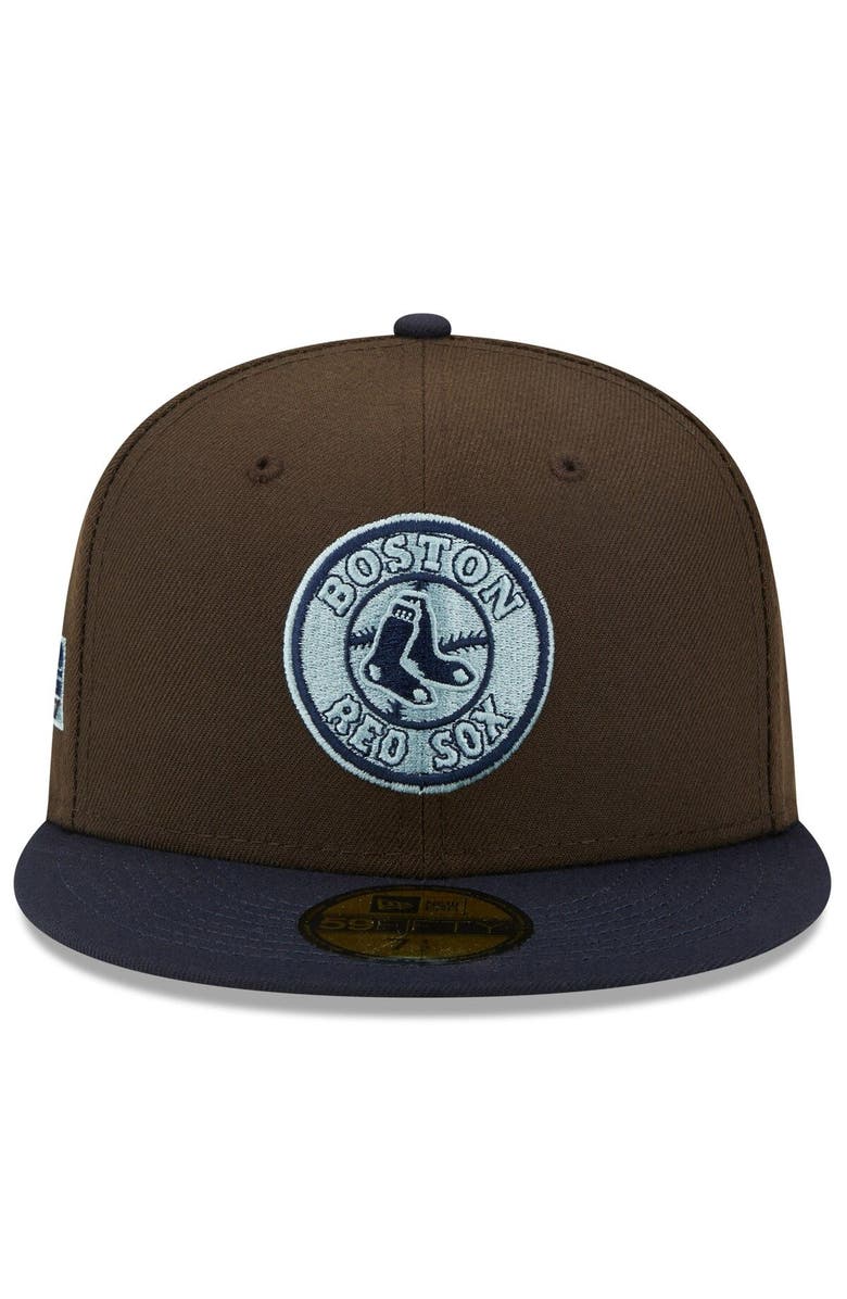 New Era Men's New Era Brown/Navy Boston Red Sox  2007 World Series Walnut 9FIFTY Fitted Hat, Alternate, color, 