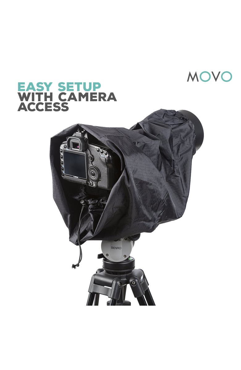 MOVO CRC17 Storm Raincover Protector for DSLR Cameras, Lenses, Photographic Equipment, Alternate, color, Black
