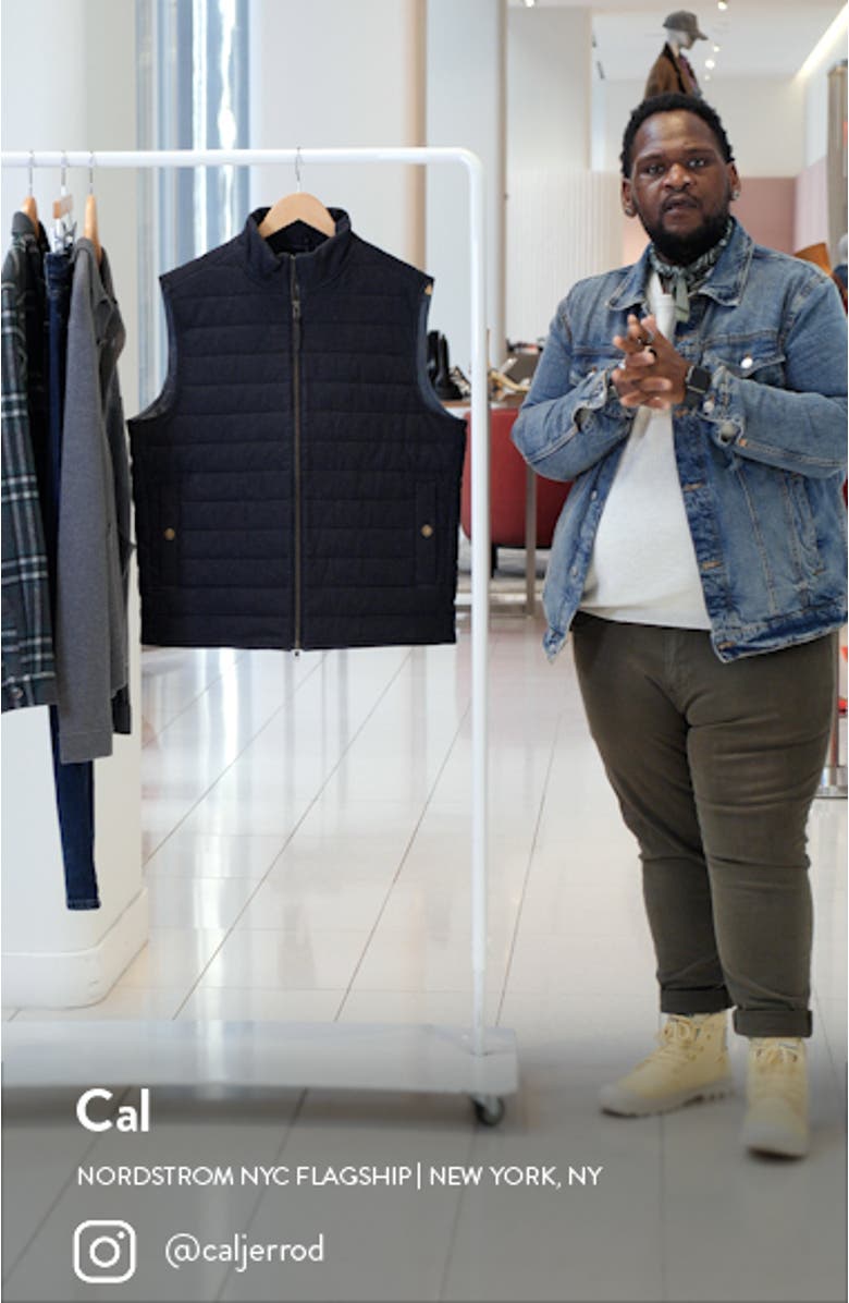 Dunedin Road Stretch Cotton Blend Quilted Vest, sales video thumbnail