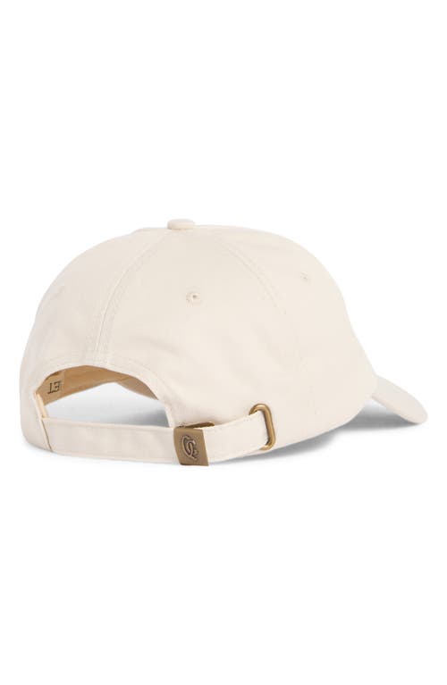 Quiet Golf Logo Embroidered Adjustable 6-panel Cotton Ball Cap In White