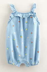 Tucker + Tate Embroidered Denim Romper