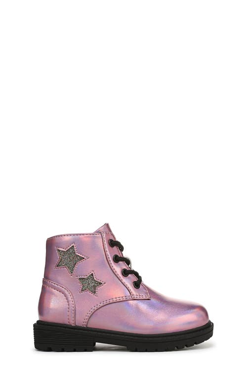 Blowfish Malibu Kids' Rene Metallic Combat Boot In Pink