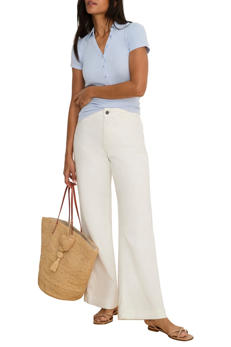 Perfect Knit Rib Polo, Alternate, color, SKY