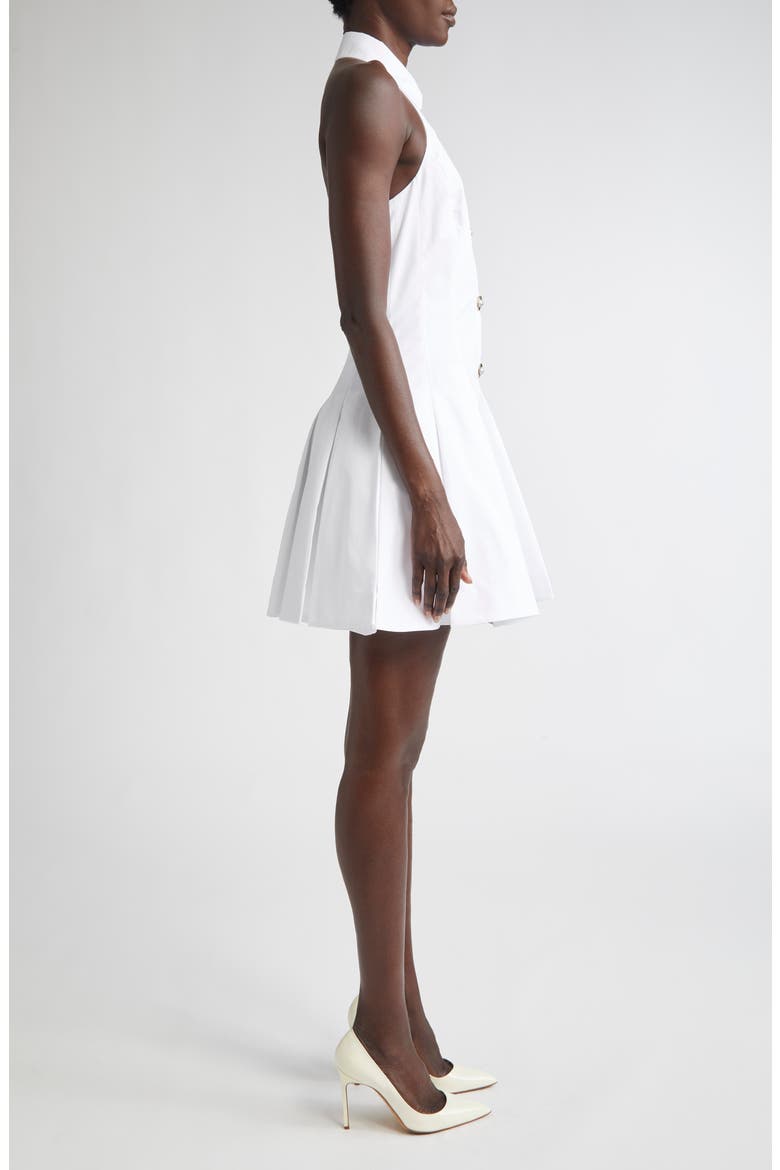 Open Back Cotton Poplin Shirtdress, Alternate, color, WHITE