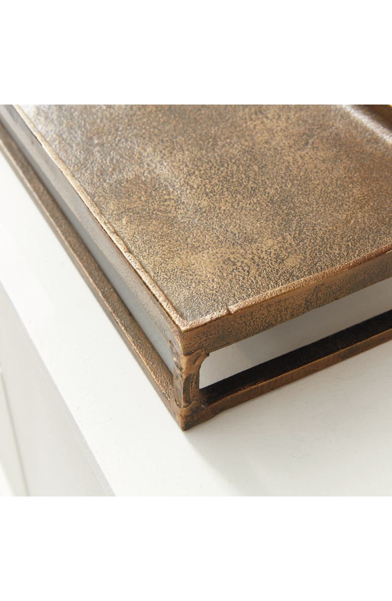 Napa Home & Garden Cabot Raised Rectangular Tray, Alternate, color, Gold