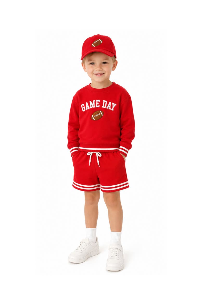 Football Baseball Hat, Alternate, color, Red