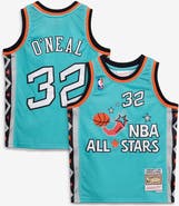 Mitchell & Ness Youth Mitchell & Ness Shaquille O'Neal Teal 1996 NBA All-Star Game Hardwood Classics Swingman Jersey