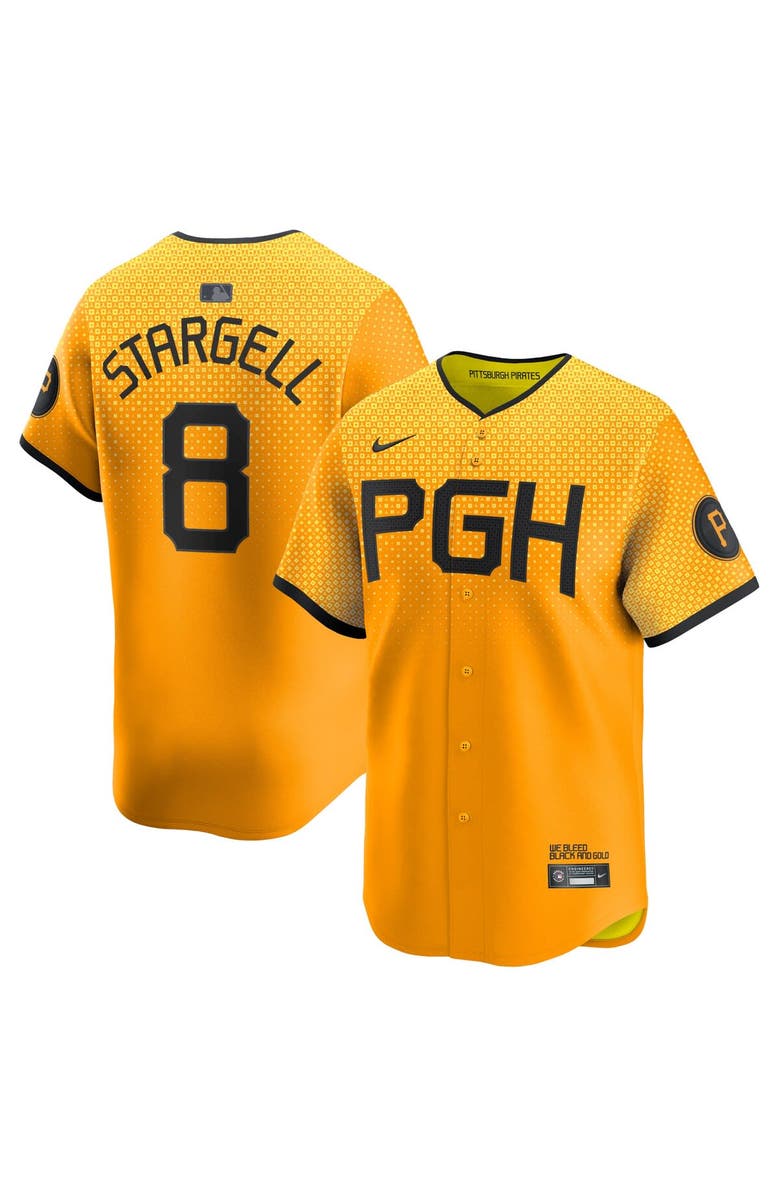 Nike Men's Nike Willie Stargell Gold Pittsburgh Pirates City Connect Limited Player Jersey, Alternate, color, Gold
