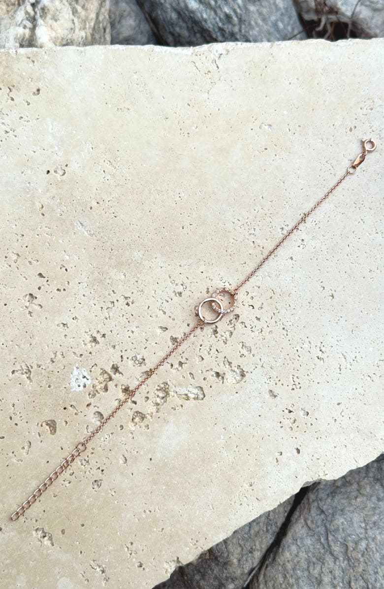 Adornia Interlocking Chain Bracelet, Alternate, color, Pink