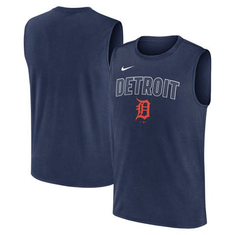 Men's Nike Navy Detroit Tigers Knockout Performance Muscle Tank Top