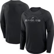 FANATICS Men's Fanatics Black Philadelphia Eagles Coverage Scheme Long Sleeve T-Shirt