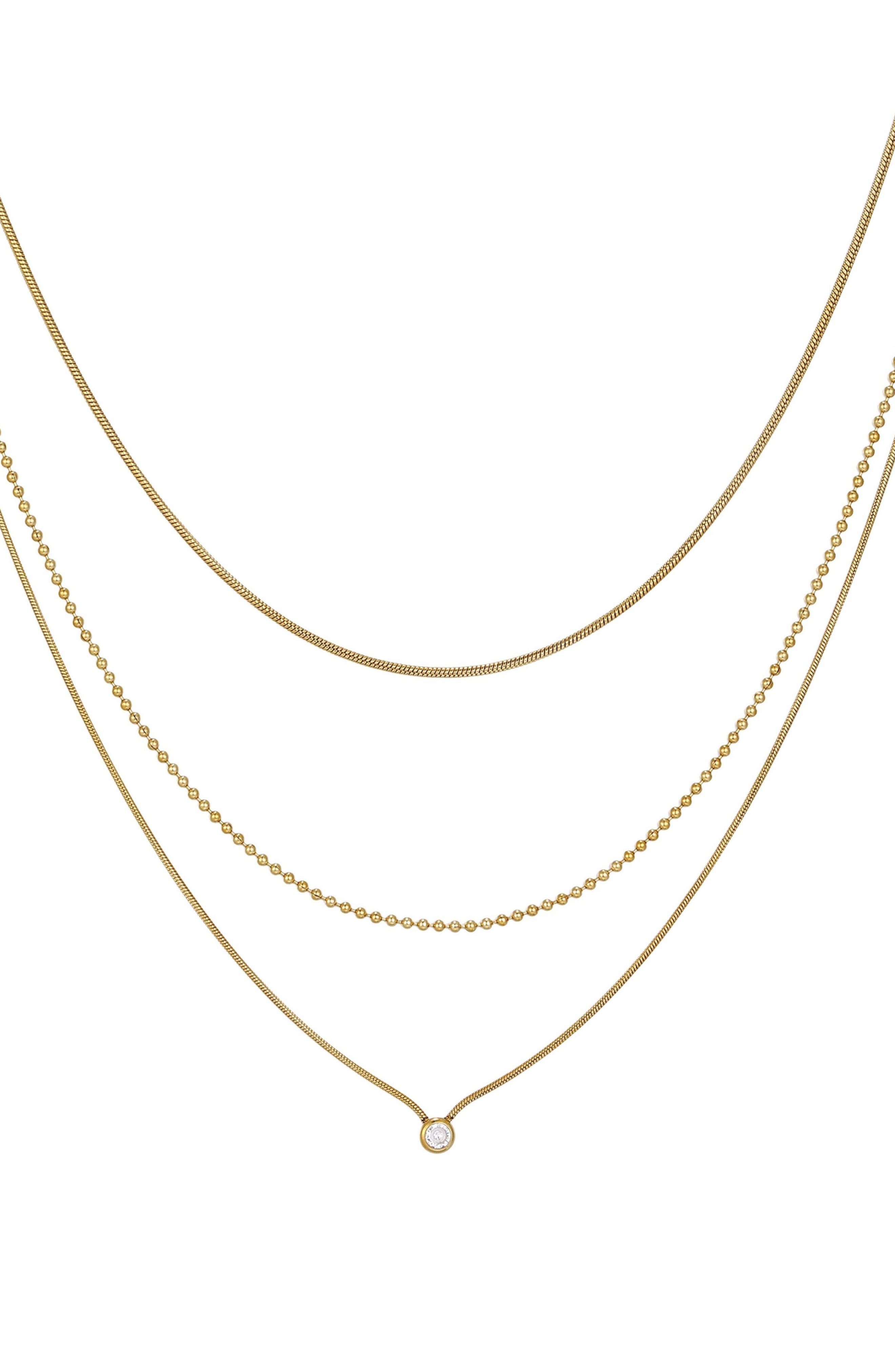 Adornia Layered Cubic Zirconia Necklace
