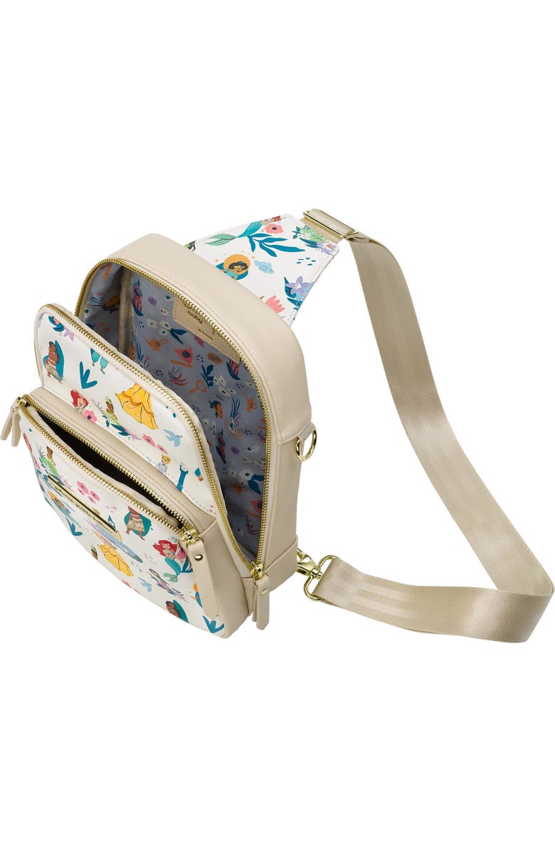 Petunia Pickle Bottom x Disney Princess Crisscross Sling Bag, Alternate, color,