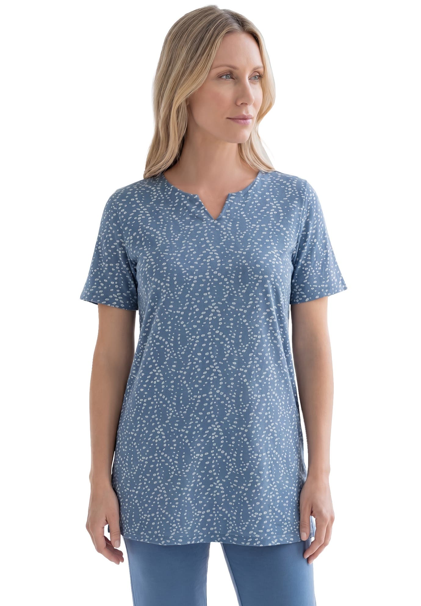 DUSTY INDIGO DOT SWIRL