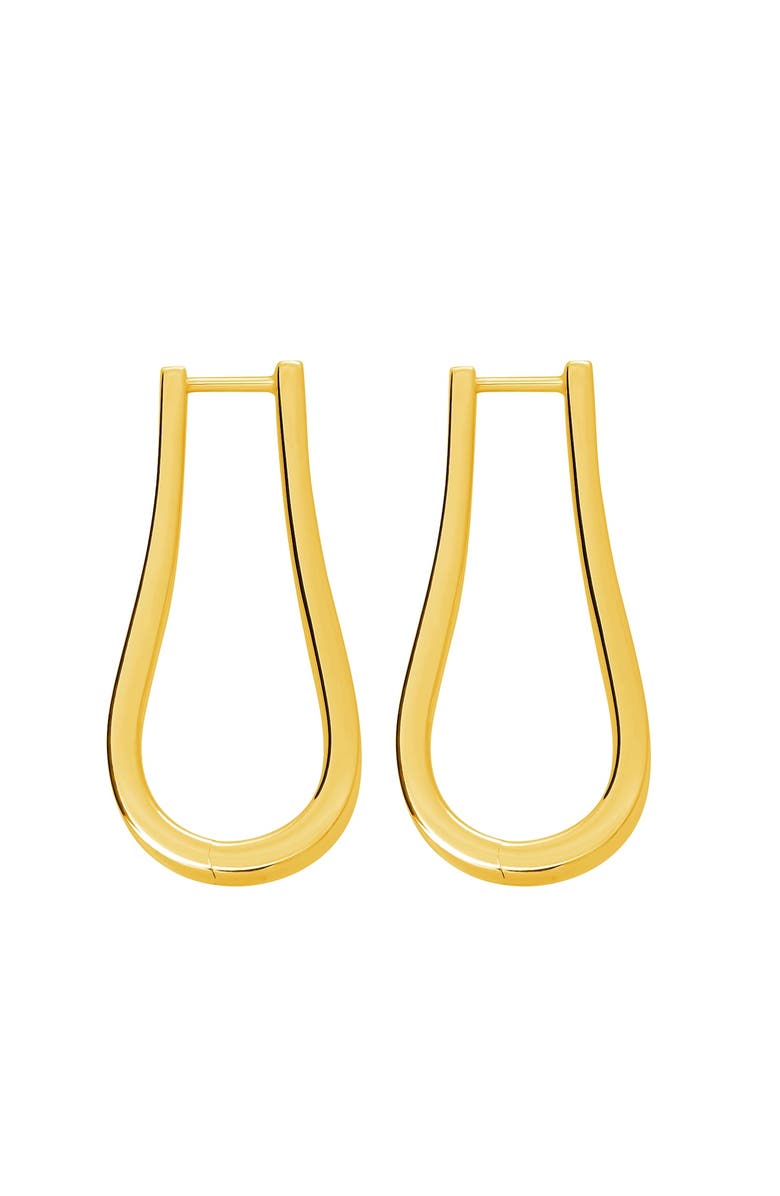 Lucy Quartermaine Petal Hoops, Main, color, Gold
