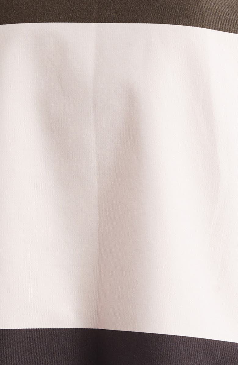 Marimekko Malli Hennika Marimini Colorblock Cotton Shift Dress, Alternate, color, Dark Brown Light Pink Brown