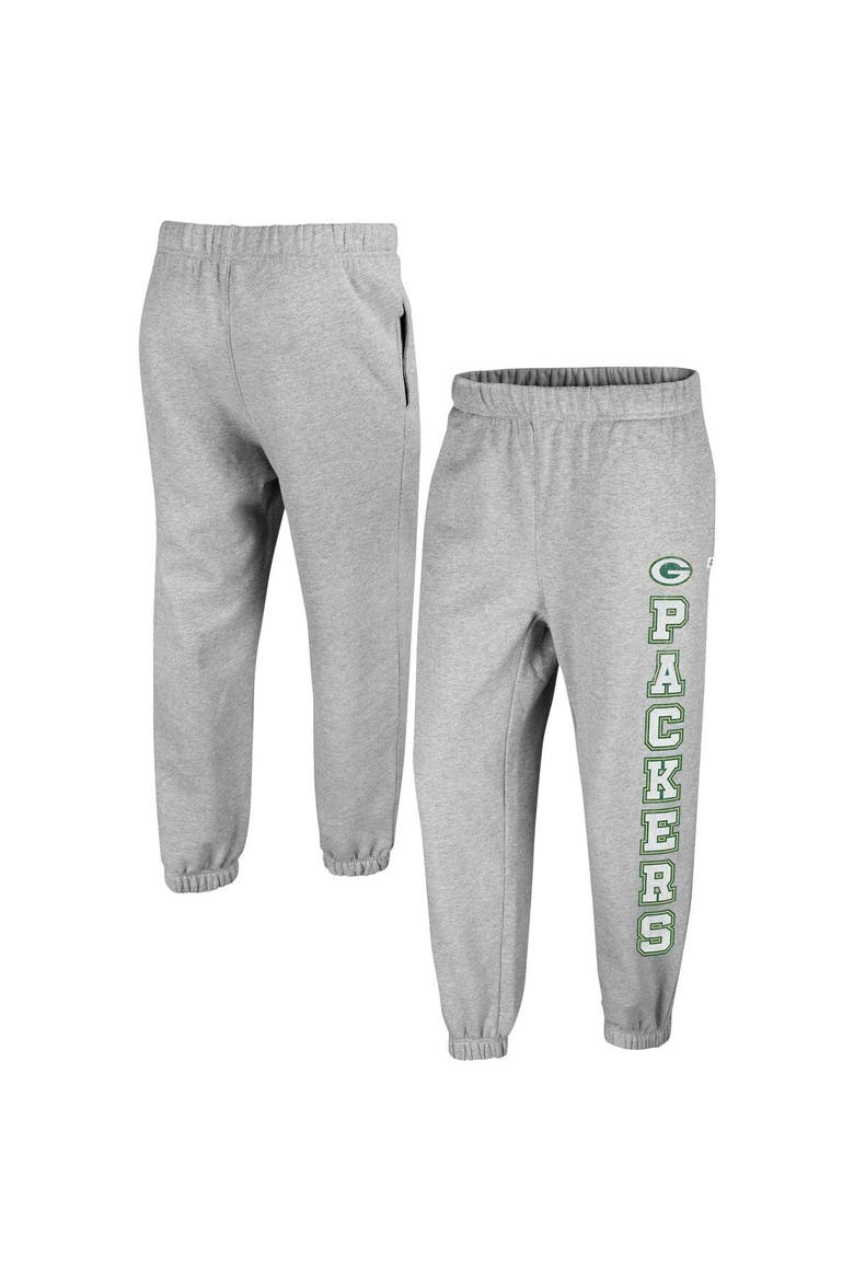 Women's '47 Gray Green Bay Packers Double Pro Harper Jogger Sweatpants, Main, color, Heather Gray