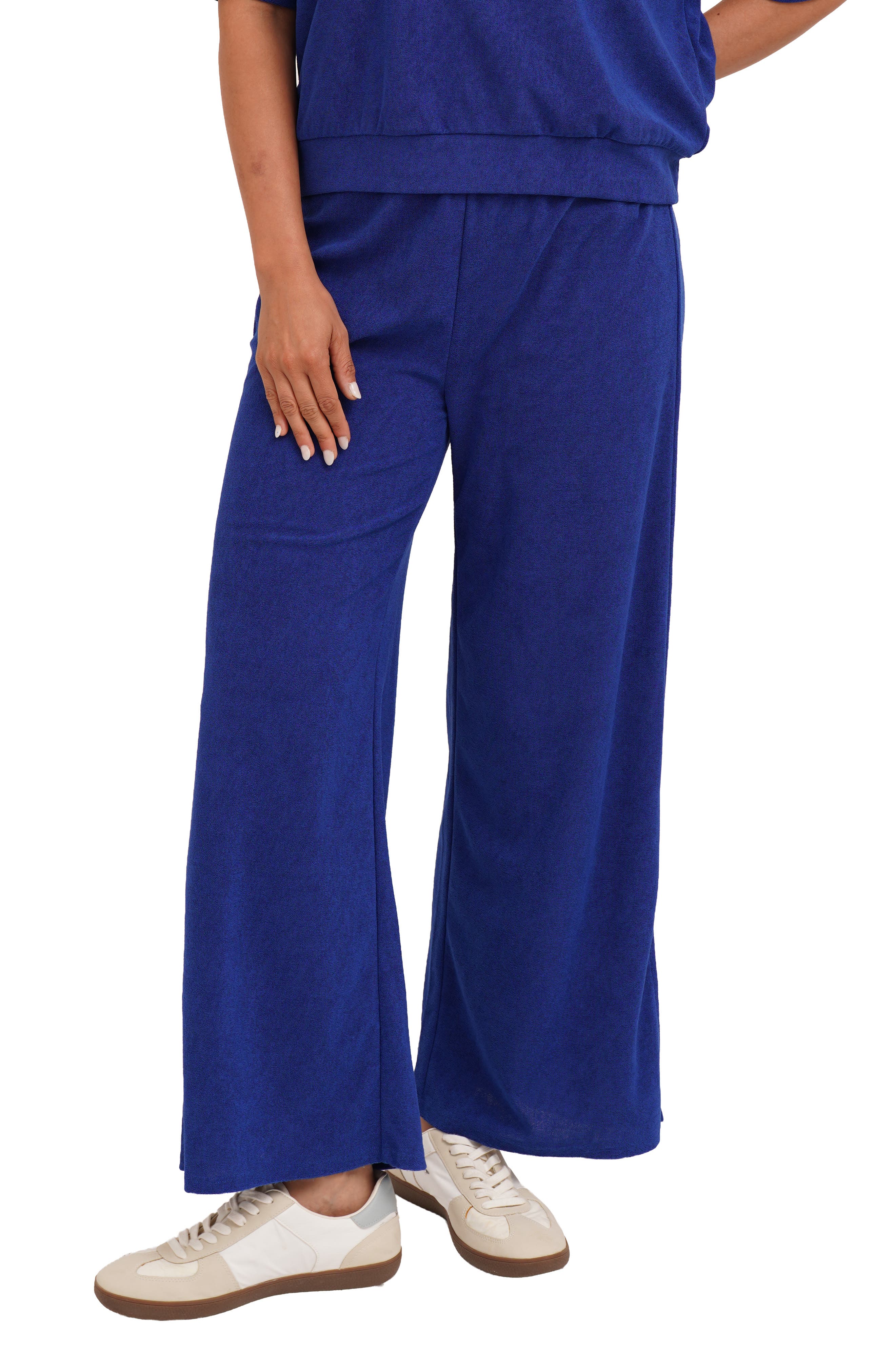 Towel Terry Wide Leg Pants