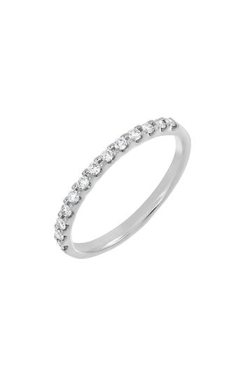 Carriere Jewelry Carrière Jewelry Diamond Stackble Ring In 14k White Gold