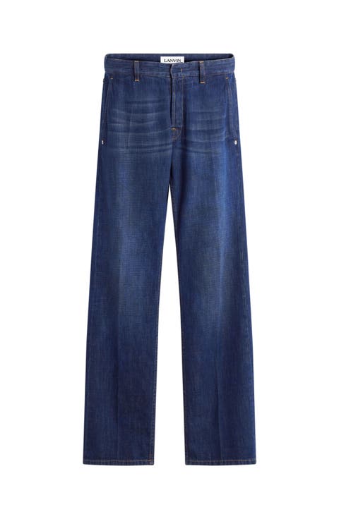 Straight Fit Denim Pants